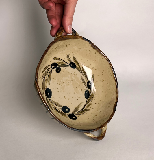 Miska czarne paski Oliwka