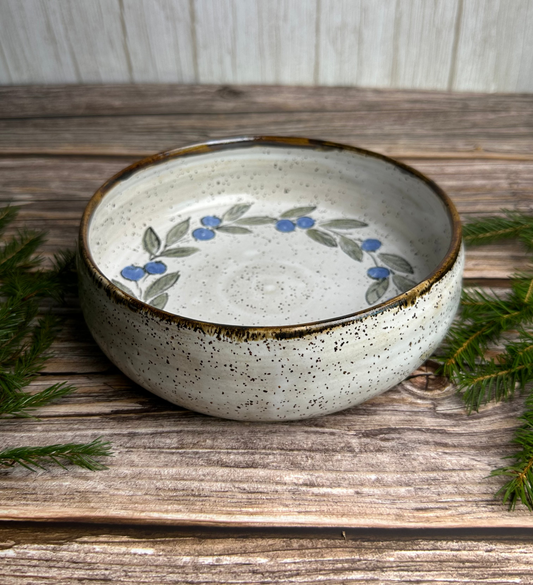 Miska biała Borówka